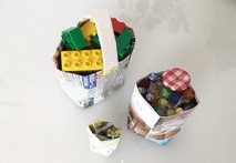 【動画】新聞バッグをつくろう