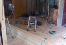 三重県菰野町Ｕ様邸　天井断熱材入れ、下地貼り工事