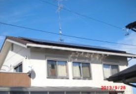 三重県津市　O様邸太陽光発電ｼｽﾃﾑ設置工事