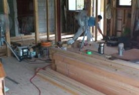 三重県菰野町Ｕ様邸　大工工事中